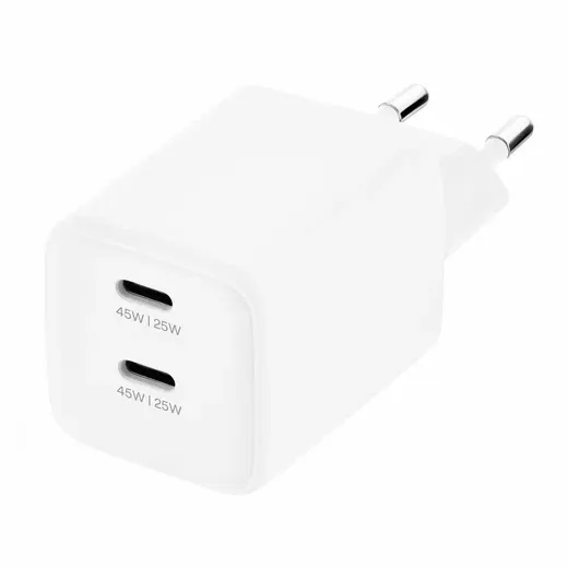 Адаптер питания uBear Bridge 45W, 2 Ports, белый