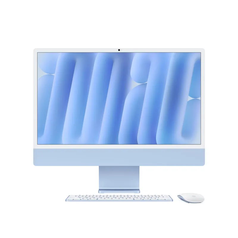 Моноблок Apple iMac 24" Retina 4,5K, M4 (10C CPU, 10C GPU, 2024), 24 ГБ, 512 ГБ SSD, голубой