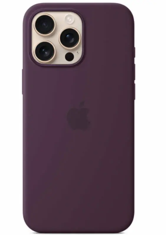 Чехол силиконовый MagSafe iPhone 16 Pro, фиолетовый