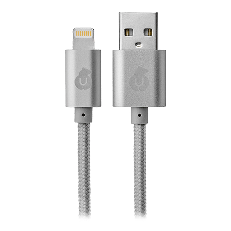 Кабель uBear Cord USB-A/Lightning, серый
